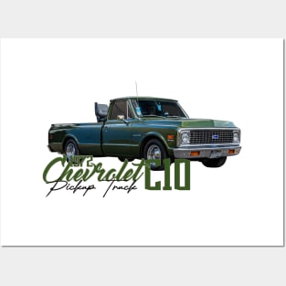 1972 Chevrolet C10 Pickup Truck Posters and Art